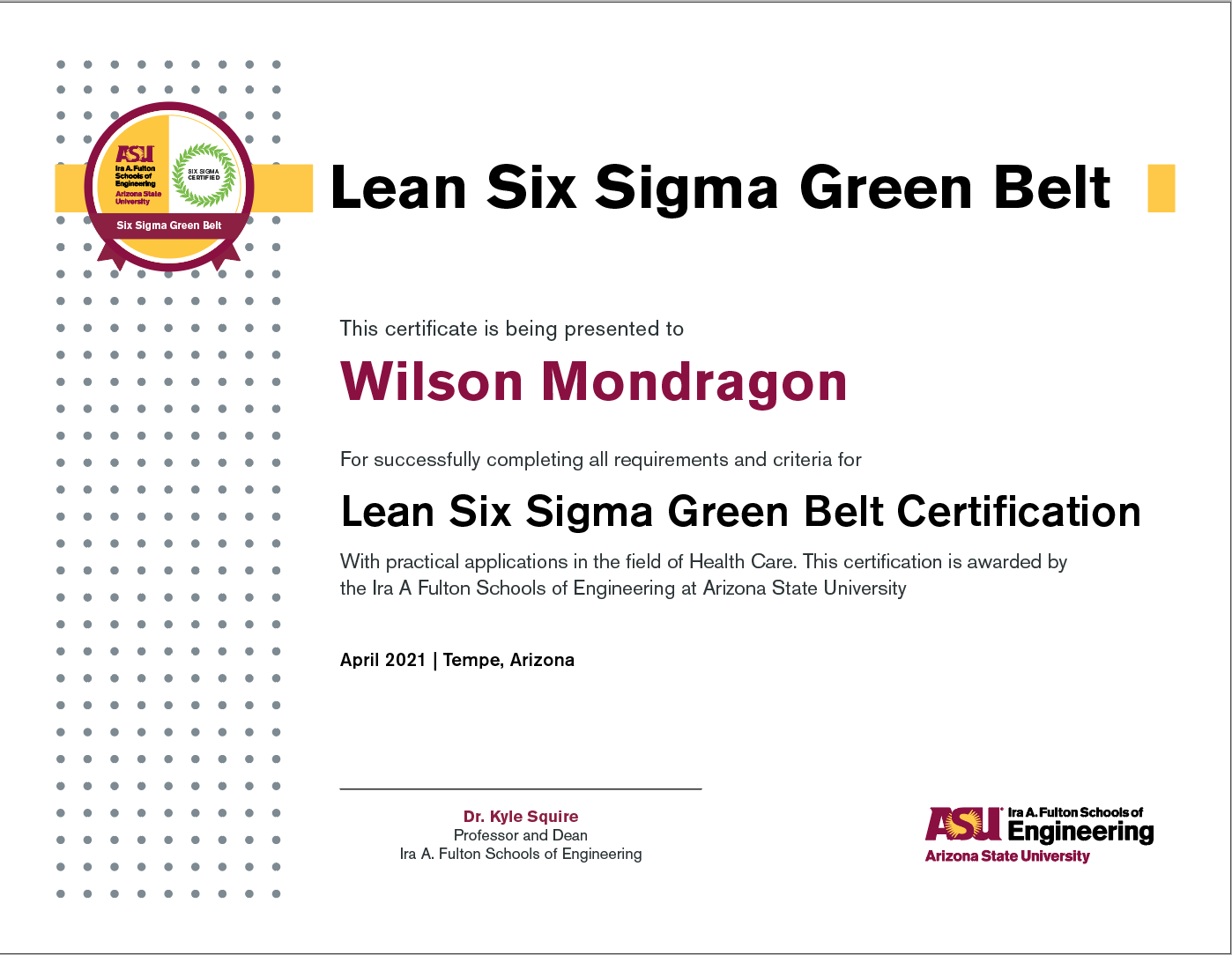 Six sigma 2024 green belt certification